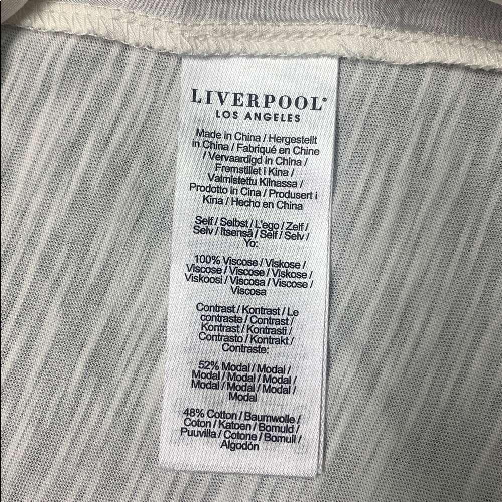 NWT Liverpool Cream/Off white Tank Top - Size MP Petite - Picture 7 of 7